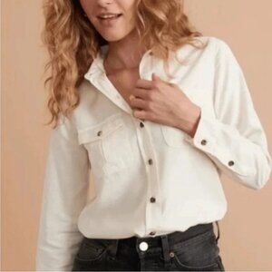 Marine Layer Cheyenne Tencel Button-Up Shirt Womens Size S Minimalist Capsule